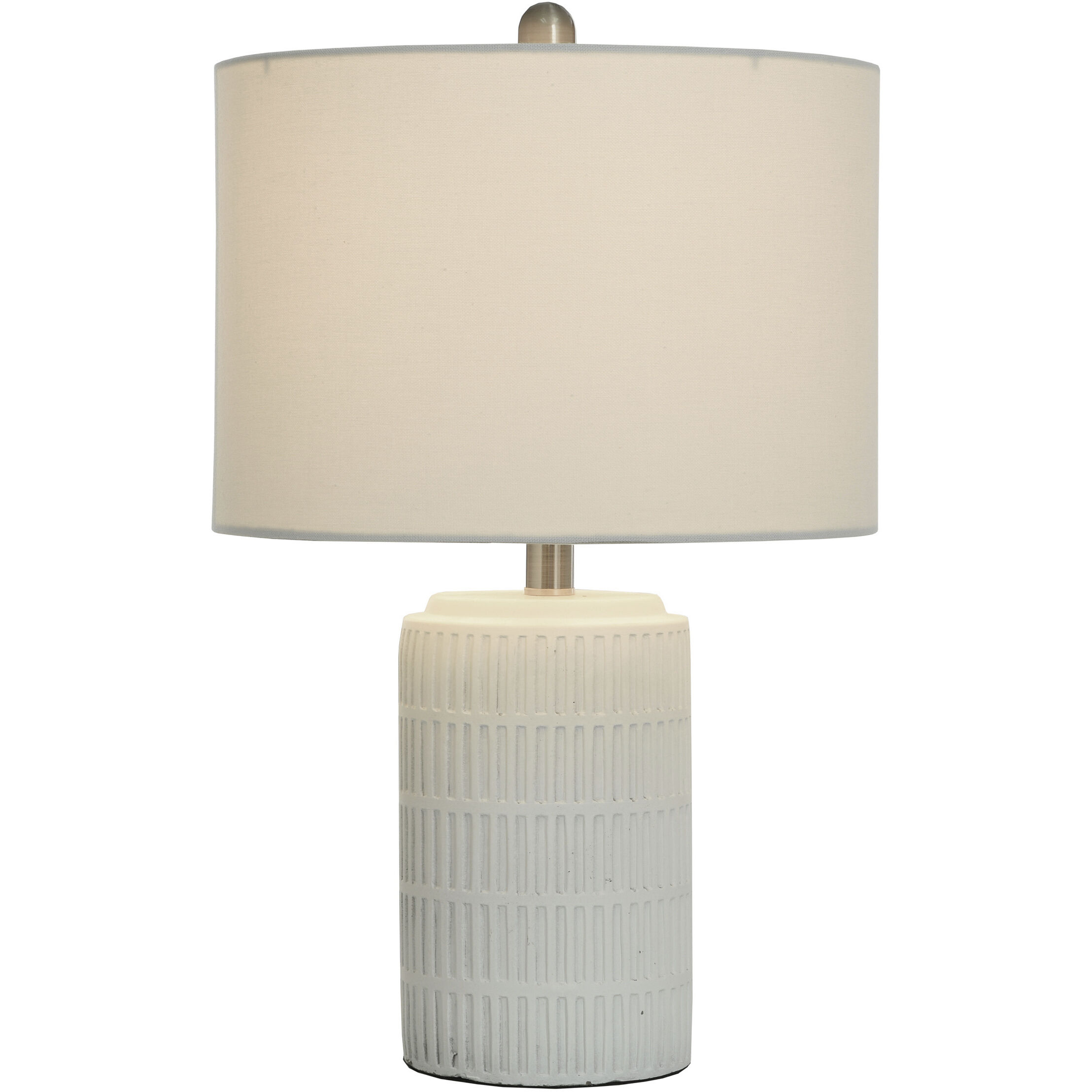 Joni 21 inch 60 watt White Table Lamp Portable Light