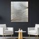 Enigma in Silver Beige and Black and Brown and Metallic Wall Sculpture, The Studio