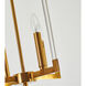 Canada 4 Light 12 inch Bronzed Chandelier Ceiling Light 
