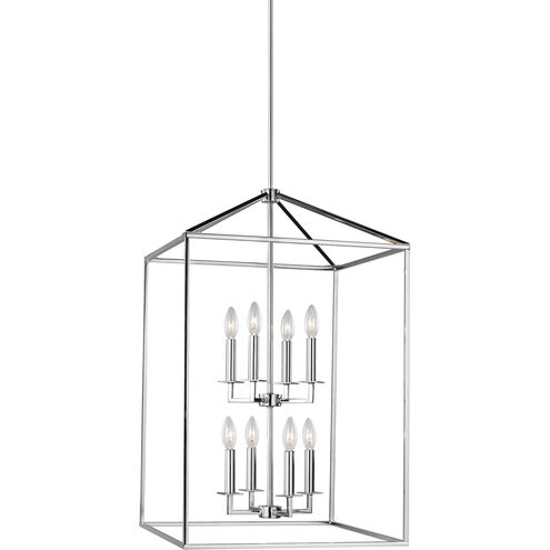 Perryton 8 Light 19 inch Chrome Foyer Pendant Ceiling Light, Large