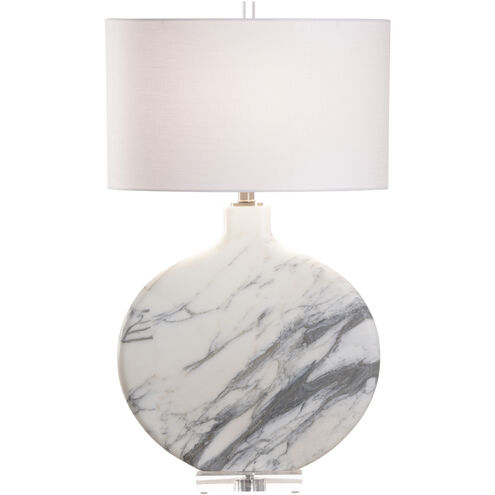 Lizzie 21.5 inch 100.00 watt White/Cream and Gray Table Lamp Portable Light