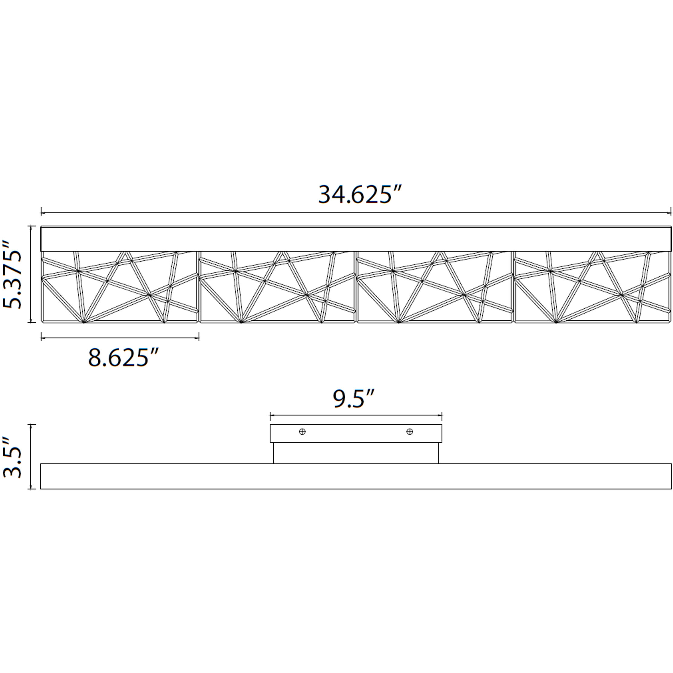 Lucus 1 Light 34.63 inch Polished Nickel Vanity Light Wall Light
