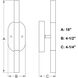 Fulton LED 4.5 inch Chrome Bathroom Light Wall Light