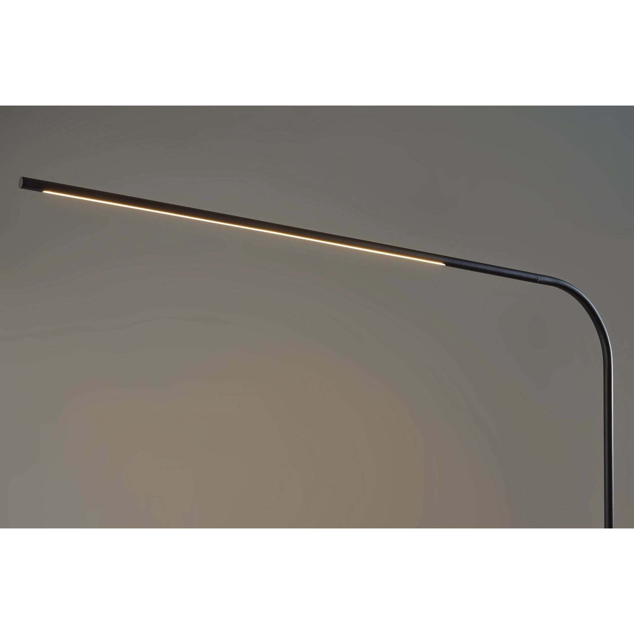 Cullen 74 inch 24.00 watt Black LED Arc Floor Lamp Portable Light, with Smart Switch