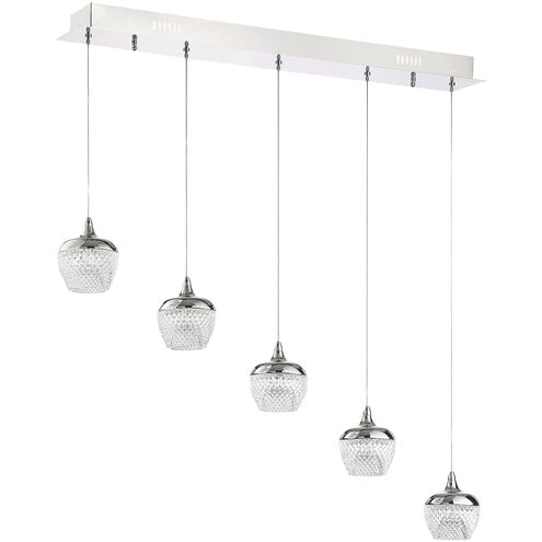 Arika LED 24 inch Chrome Pendant Ceiling Light in 3