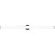 Leia LED 48 inch Black Vanity Wall Light
