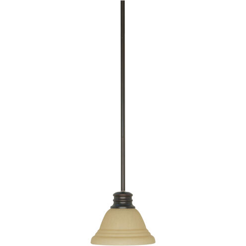 Empire 1 Light 7 inch Mahogany Bronze Mini Pendant Ceiling Light