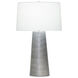 Charles 30.5 inch 150.00 watt Grey Carved Table Lamp Portable Light