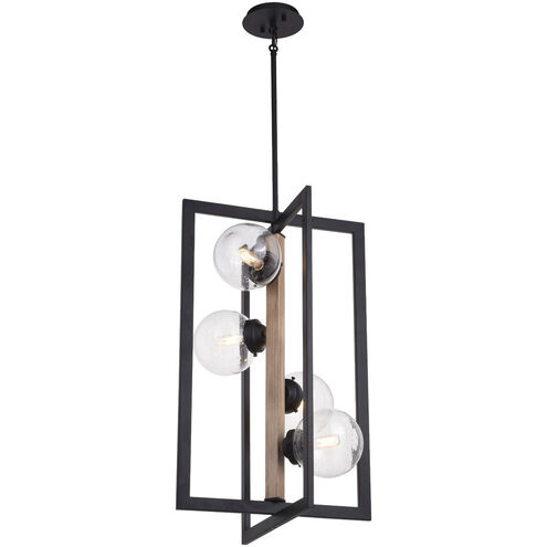 Bridgeview LED 16 inch Oil Rubbed Bronze and Light Walnut Pendant Ceiling Light