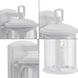 Gables 1 Light 12 inch Satin White Outdoor Wall Lantern