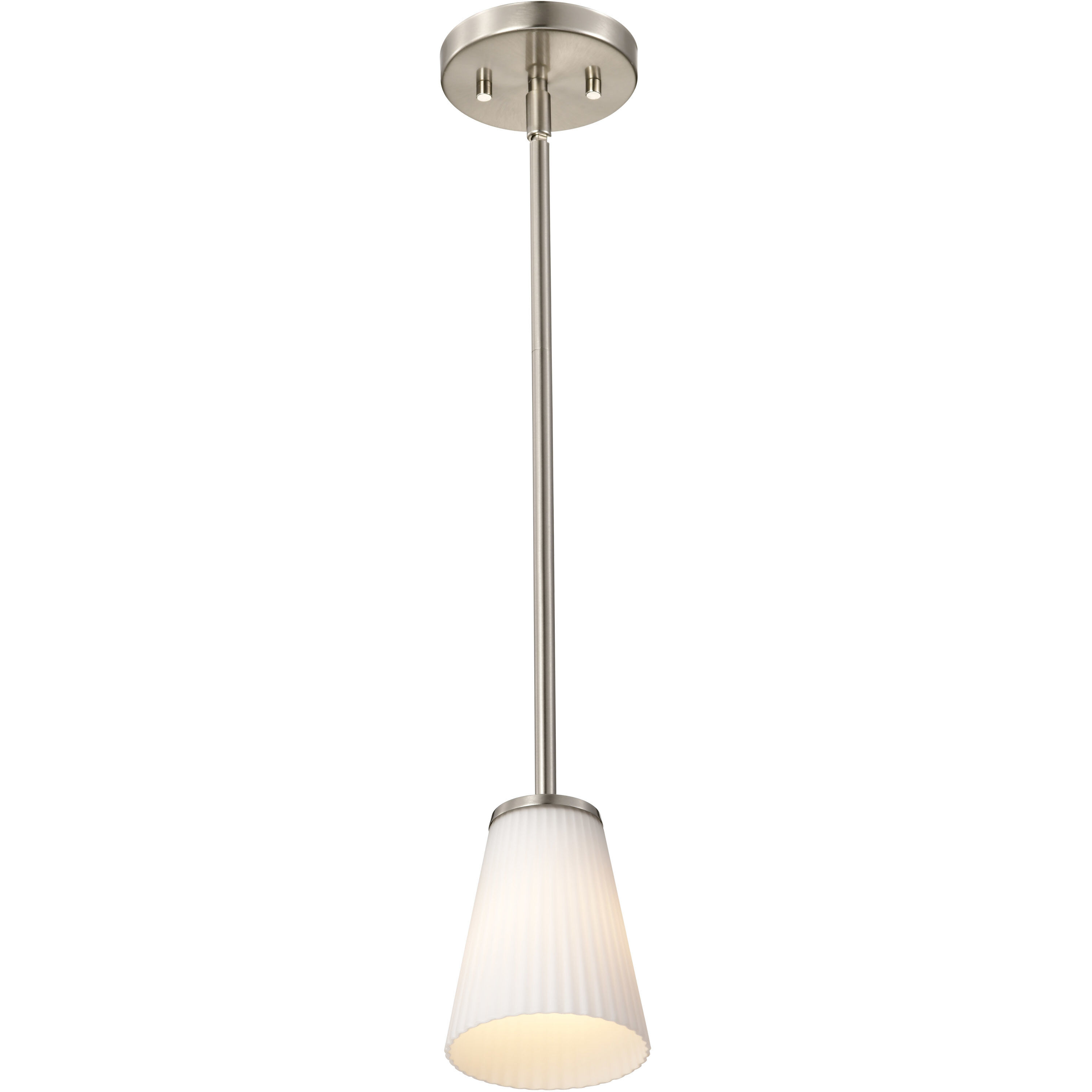 Royale 4.92 inch Brushed Nickel Pendant Ceiling Light