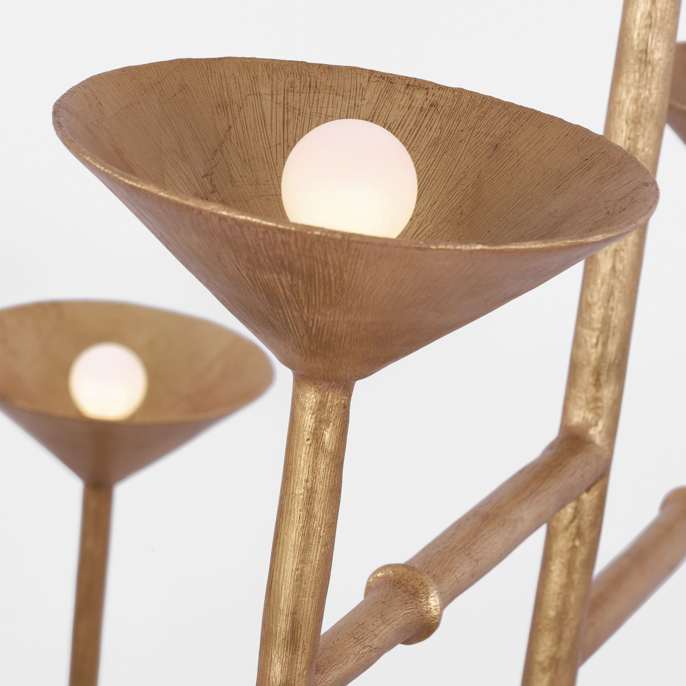 Julie Neill Eleanor LED 46.75 inch Antique Gold Leaf Chandelier Ceiling Light