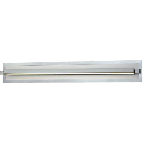 McKean LED 37 inch White with Polished Nickel Vanity Light Wall Light