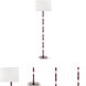 Kane 64.5 inch 150 watt Sugar Plum and Rose Water with Polished Nickel Floor Lamp Portable Light in Ascot White
