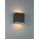 Strand 2 Light 6 inch Black Outdoor Wall Sconce