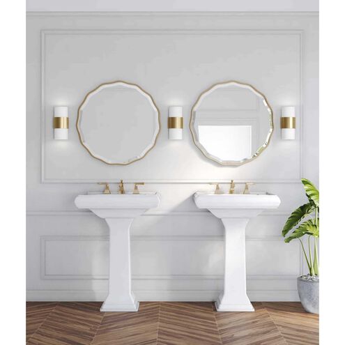 Silva 2 Light 7.87 inch Brushed Bronze Wall Sconce Wall Light, Design Series