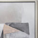 Bertram Gray with Ochre and Champagne Gold Framed Wall Art