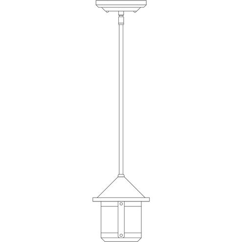 Berkeley 1 Light 6 inch Nickel Pendant Ceiling Light in Frosted