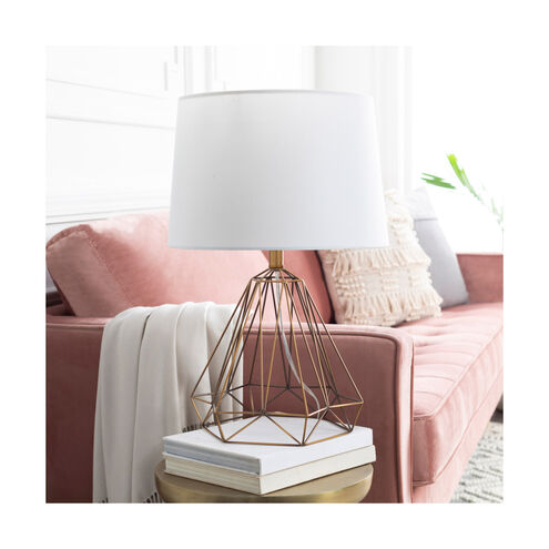 Steele 24 inch 60 watt Brass Table Lamp Portable Light
