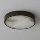 Slab LED 7.25 inch Dark Bronze Flush Mount Ceiling Light