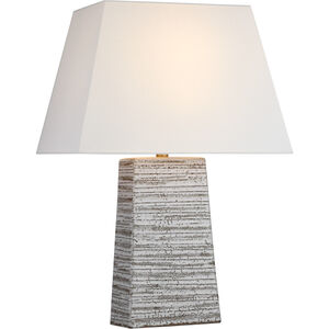 Marie Flanigan Gates 26.5 inch 15 watt Malt White Dust Table Lamp Portable Light, Medium