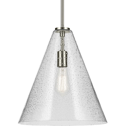 Everly 1 Light Brushed Nickel Pendant Ceiling Light