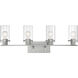 Sommerset 4 Light 30 inch Brushed Nickel Vanity Light Wall Light