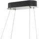 Alya LED 46.85 inch Polished Nickel Linear Island Pendant Ceiling Light