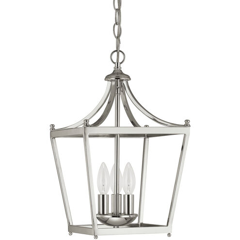 Peckham 3 Light 10 inch Polished Nickel Foyer Pendant Ceiling Light