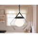 Nella 1 Light Black Pendant Ceiling Light