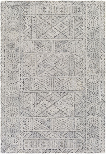 Montclair 72 X 48 inch Light Gray Rug in 4 X 6, Rectangle