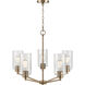 Beverlly 5 Light 26 inch Modern Gold Chandelier Ceiling Light