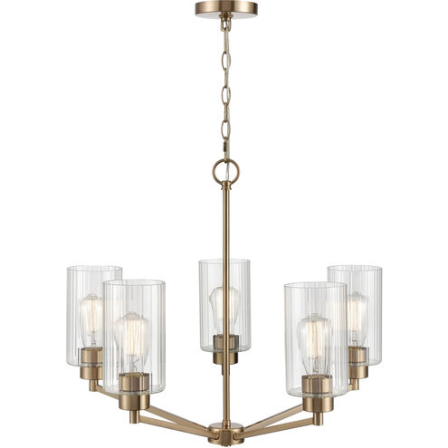 Beverlly 5 Light 26 inch Modern Gold Chandelier Ceiling Light
