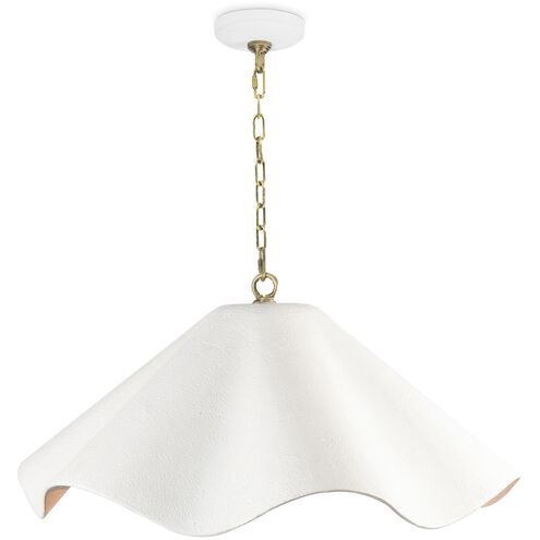 Marisol 3 Light 25 inch White Pendant Ceiling Light, Large