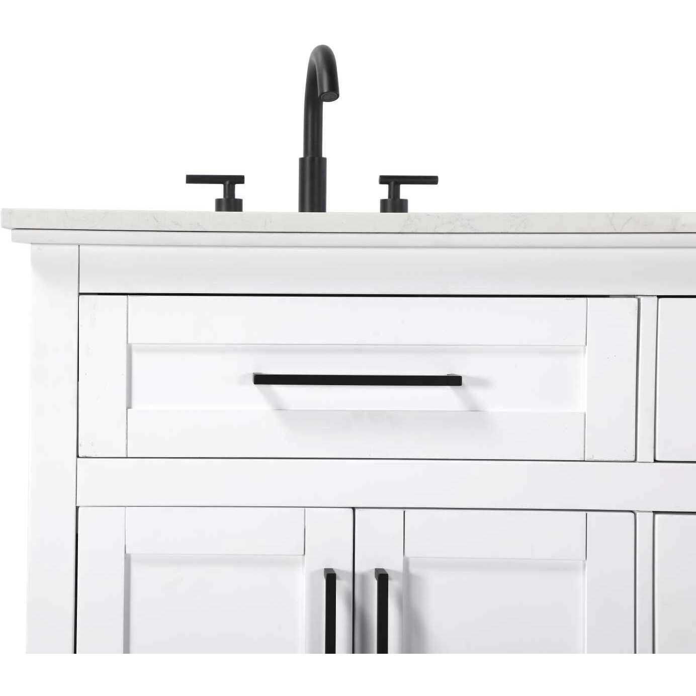 Remington 60 X 35 inch White Bathroom Vanity Cabinet