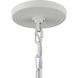 Abaca 1 Light 17 inch Textured White Pendant Ceiling Light