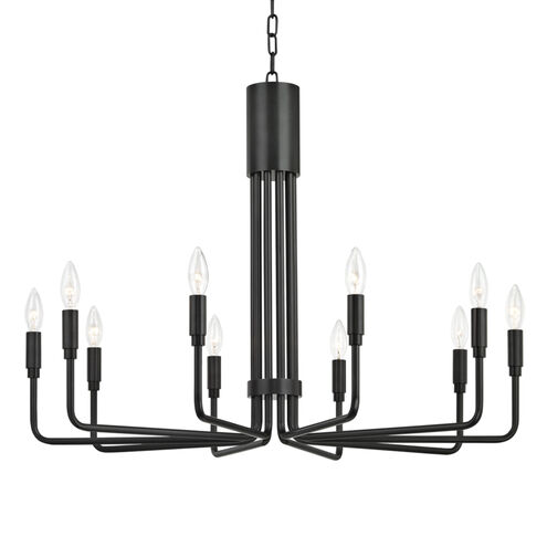 Brigitte 10 Light 32 inch Old Bronze Pendant Ceiling Light