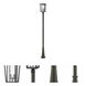 Seoul 2 Light 113.5 inch Oil Rubbed Bronze Outdoor Post Mounted Fixture