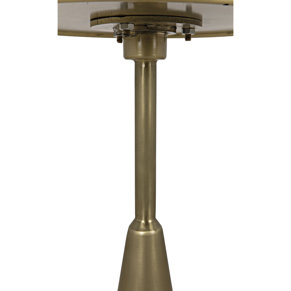 Hiro 24 X 17 inch Antique Brass Side Table