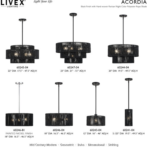 Acordia 3 Light 18 inch Painted Nickel Pendant Chandelier Ceiling Light