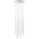Forest LED 16 inch Chrome Chandelier Ceiling Light