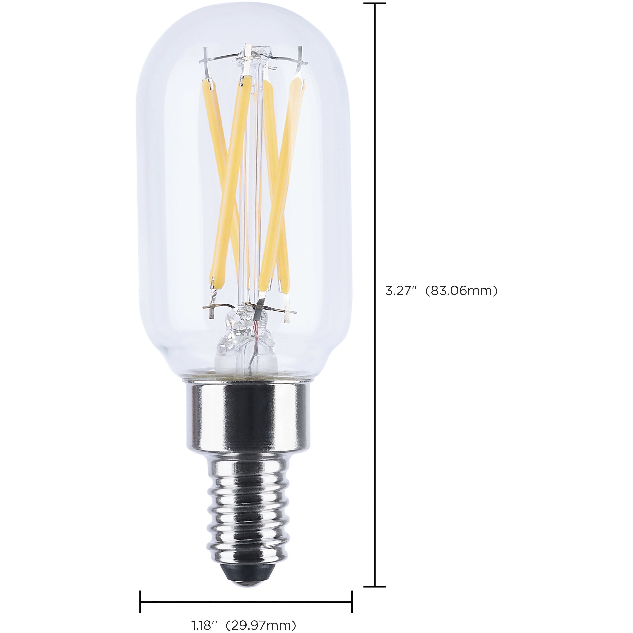 Lumos LED T9 E12 5 watt 120 3000K LED Filament