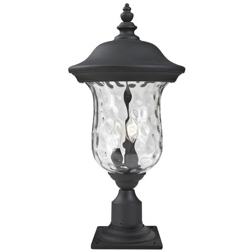 Armstrong 2 Light 23 inch Black Outdoor Pier Mounted Fixture