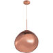 Galactic LED 19 inch Copper Pendant Ceiling Light