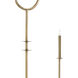 Rogue 4 Light 49 inch Antique Brass Chandelier Ceiling Light