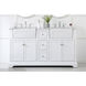 Franklin 60 X 22 X 35 inch White Bathroom Vanity Cabinet