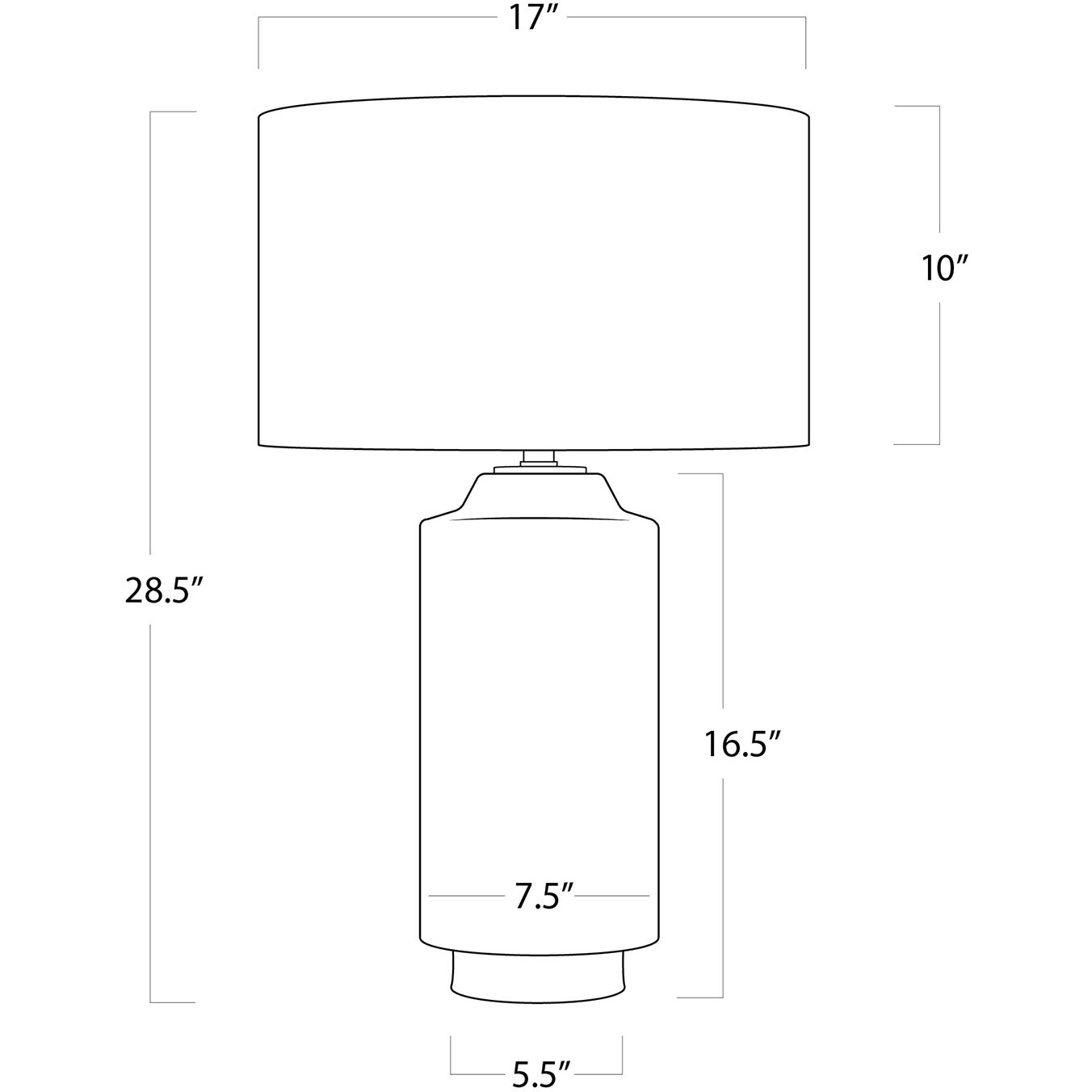 Markus 28.5 inch 150.00 watt White Table Lamp Portable Light
