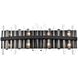 Serena 8 Light 30 inch Black Bath Sconce Wall Light