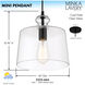 Clarity 1 Light 10 inch Coal Mini Pendant Ceiling Light