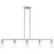 Lansdale 5 Light 40 inch Brushed Nickel Linear Chandelier Ceiling Light, Large